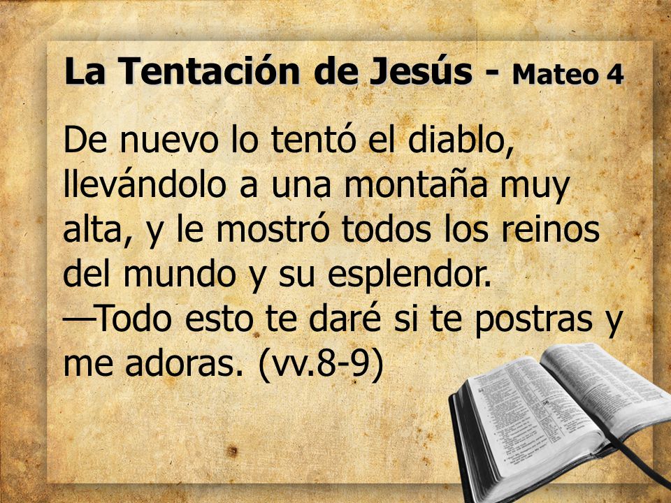 La Tentación de Jesús - Mateo 4