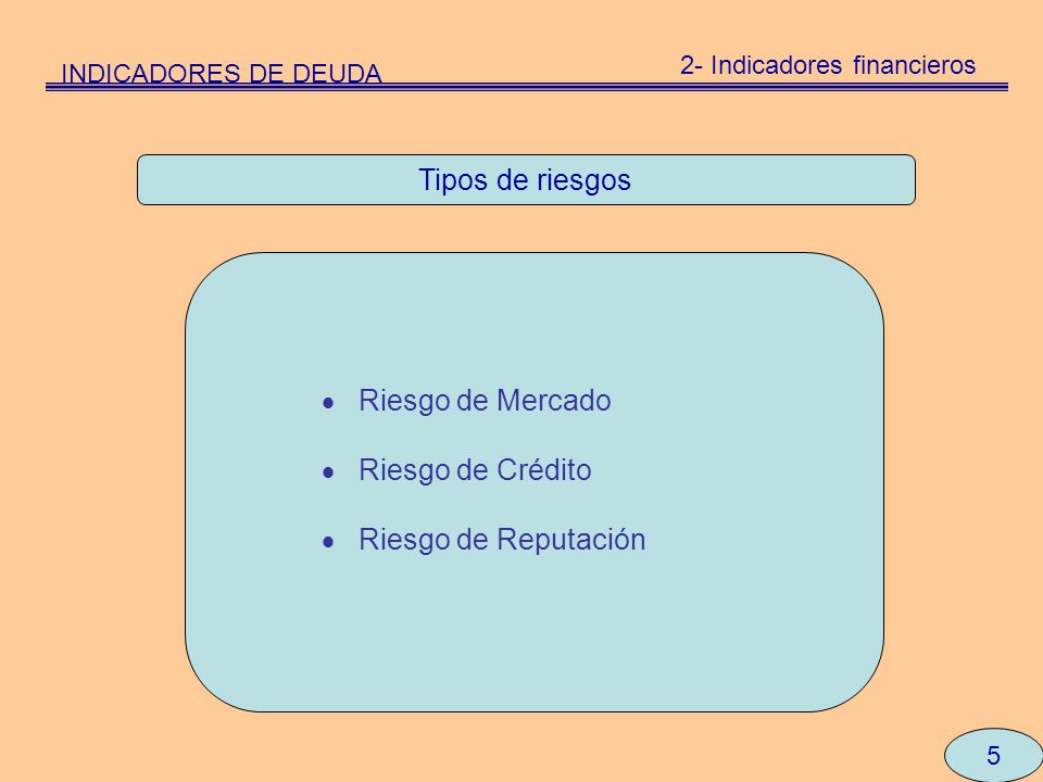 2- Indicadores financieros