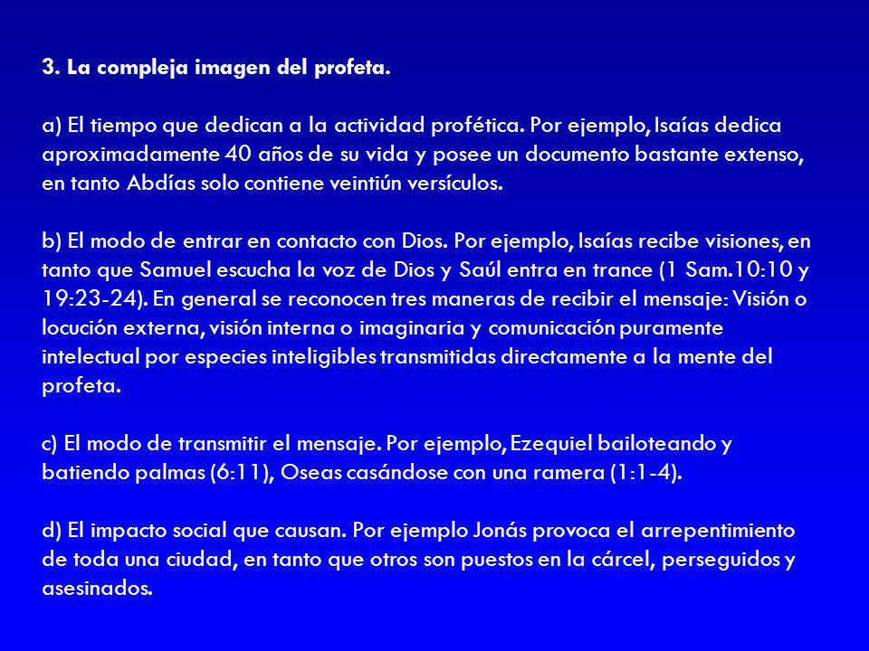 3. La compleja imagen del profeta.