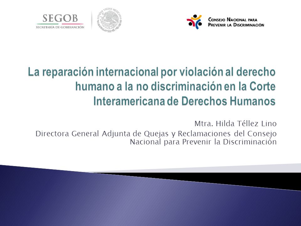 La reparación internacional por violación al derecho humano a la no discriminación en la Corte Interamericana de Derechos Humanos