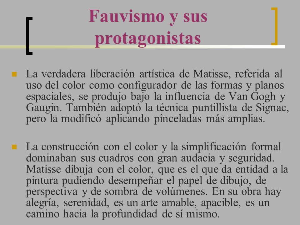 Fauvismo y sus protagonistas
