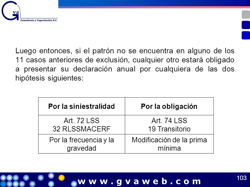 Luego entonces, si el patrón no se encuentra en alguno de los 11 casos anteriores de exclusión, cualquier otro estará obligado a presentar su declaración anual por cualquiera de las dos hipótesis siguientes: