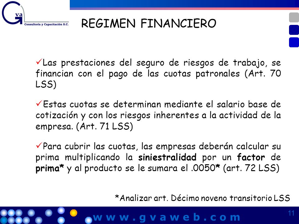 REGIMEN FINANCIERO w w w . g v a w e b . c o m