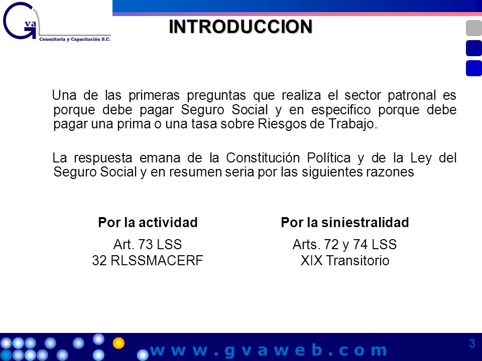 INTRODUCCION w w w . g v a w e b . c o m