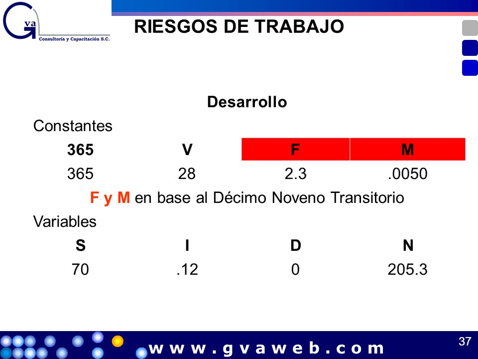 F y M en base al Décimo Noveno Transitorio