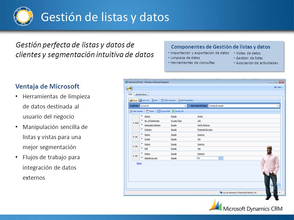 Gestión de listas y datos