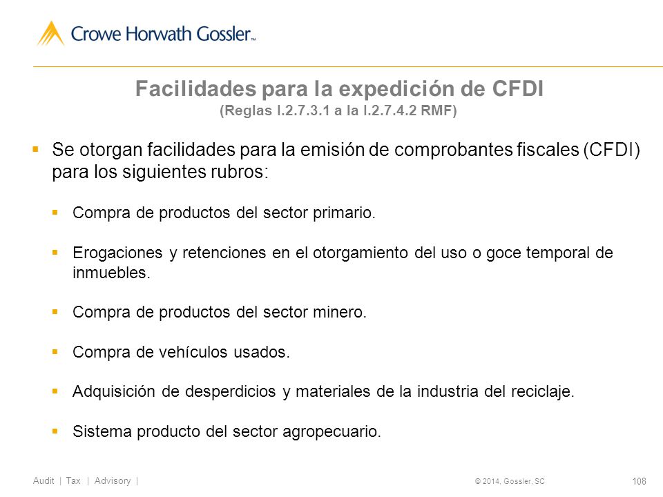 Facilidades para la expedición de CFDI (Reglas I a la I. 2