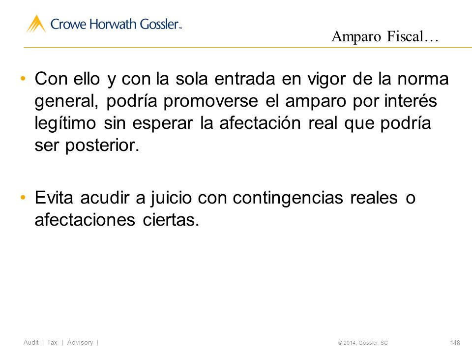 Evita acudir a juicio con contingencias reales o afectaciones ciertas.