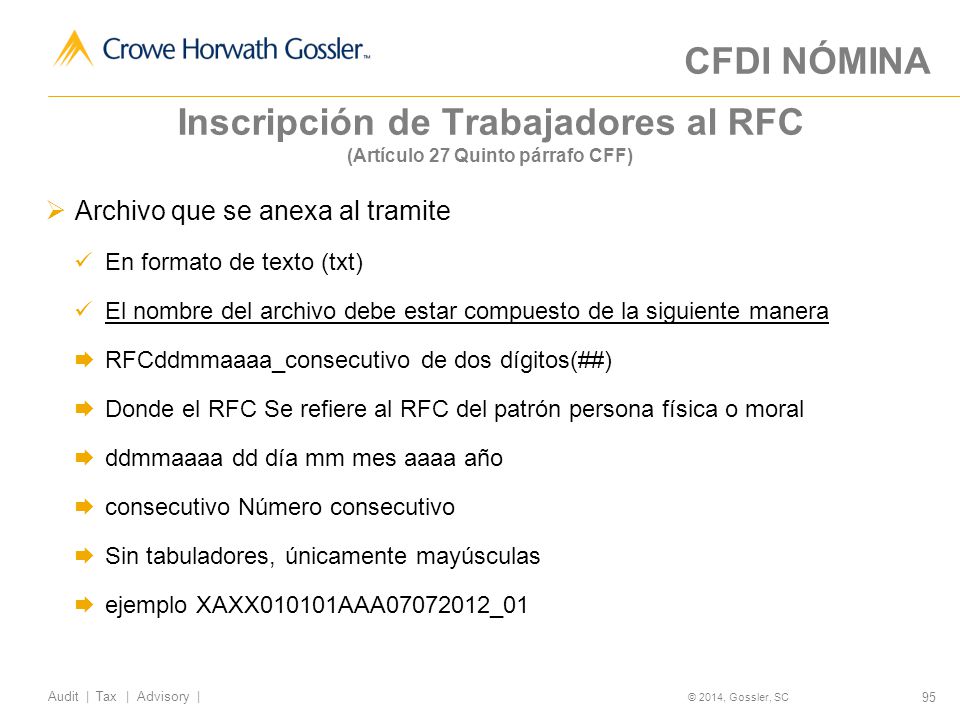 Inscripción de Trabajadores al RFC (Artículo 27 Quinto párrafo CFF)