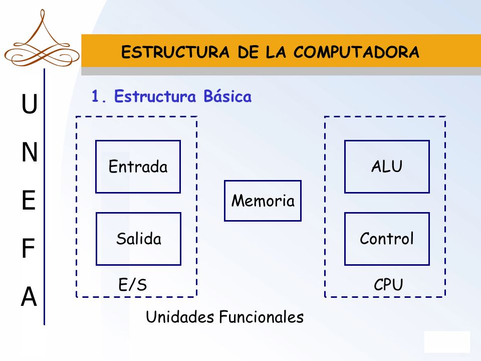 ESTRUCTURA DE LA COMPUTADORA