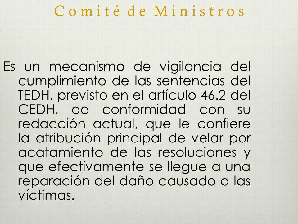 C o m i t é d e M i n i s t r o s