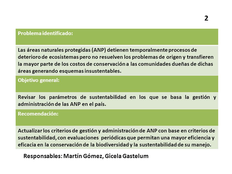 2 Responsables: Martín Gómez, Gicela Gastelum Problema identificado: