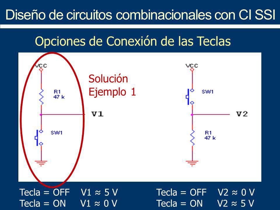 Diseño de circuitos combinacionales con CI SSI