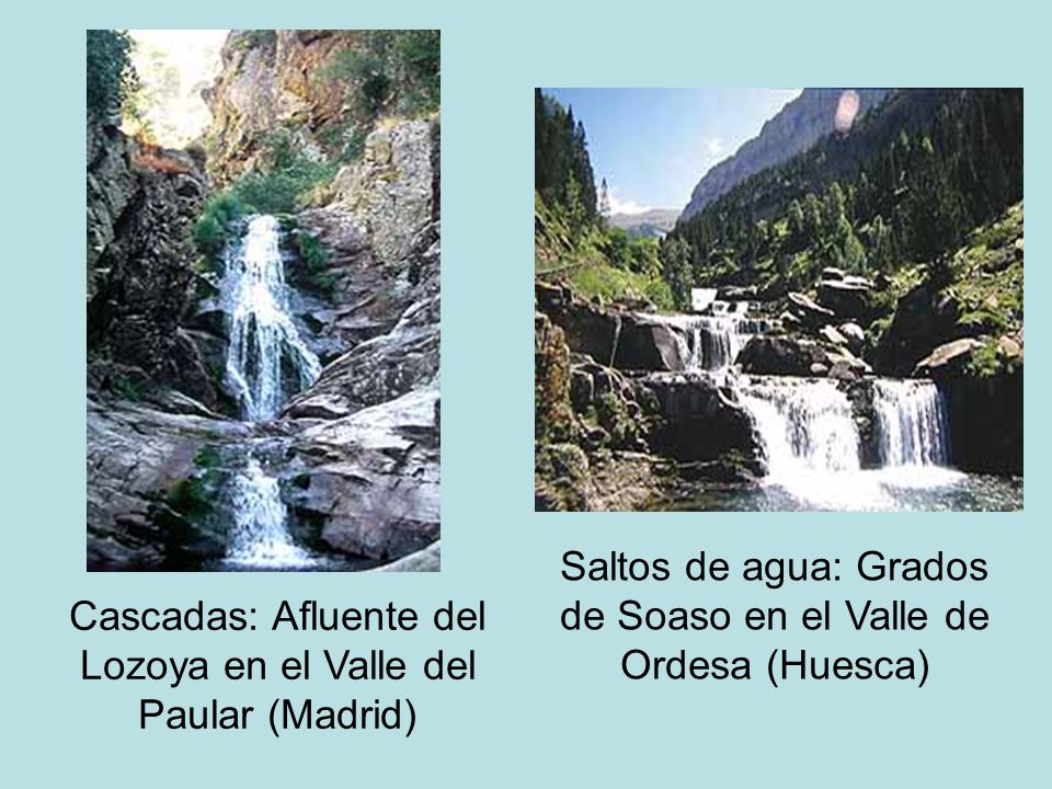 Saltos de agua: Grados de Soaso en el Valle de Ordesa (Huesca)