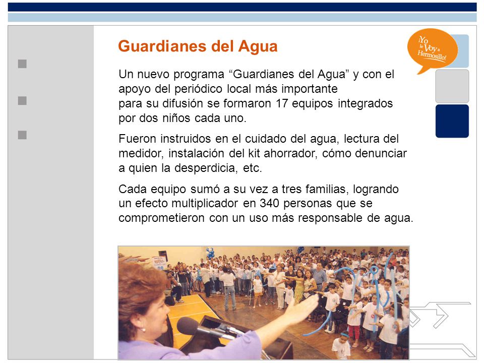 Guardianes del Agua Un nuevo programa Guardianes del Agua y con el