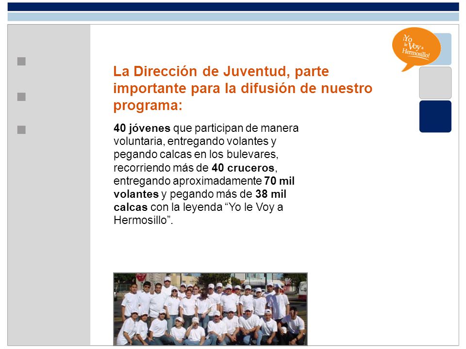 La Dirección de Juventud, parte importante para la difusión de nuestro programa: