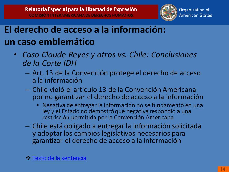 El derecho de acceso a la información: un caso emblemático