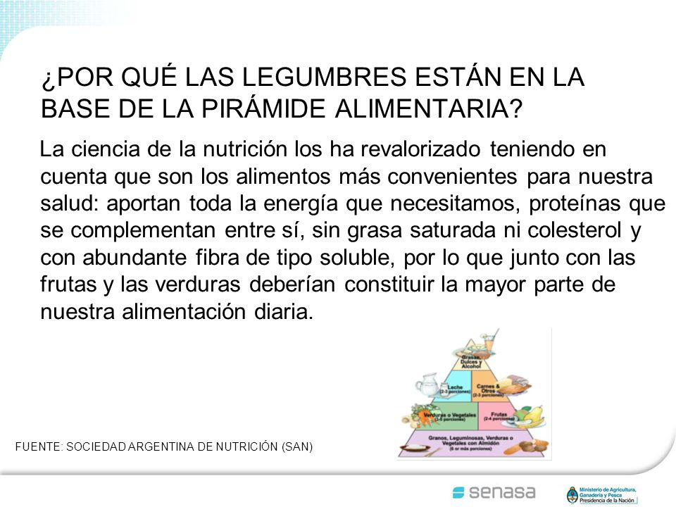 ¿POR QUÉ LAS LEGUMBRES ESTÁN EN LA BASE DE LA PIRÁMIDE ALIMENTARIA
