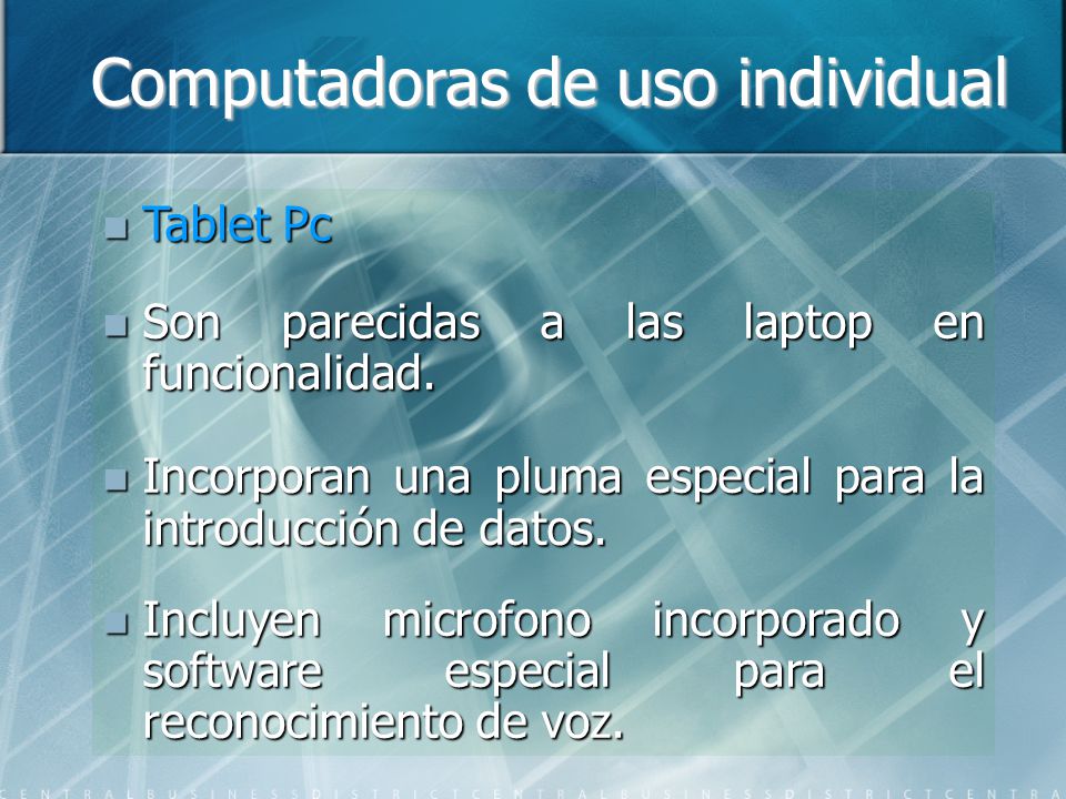 Computadoras de uso individual