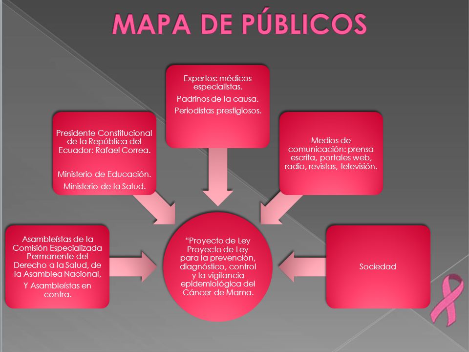 MAPA DE PÚBLICOS Expertos: médicos especialistas.
