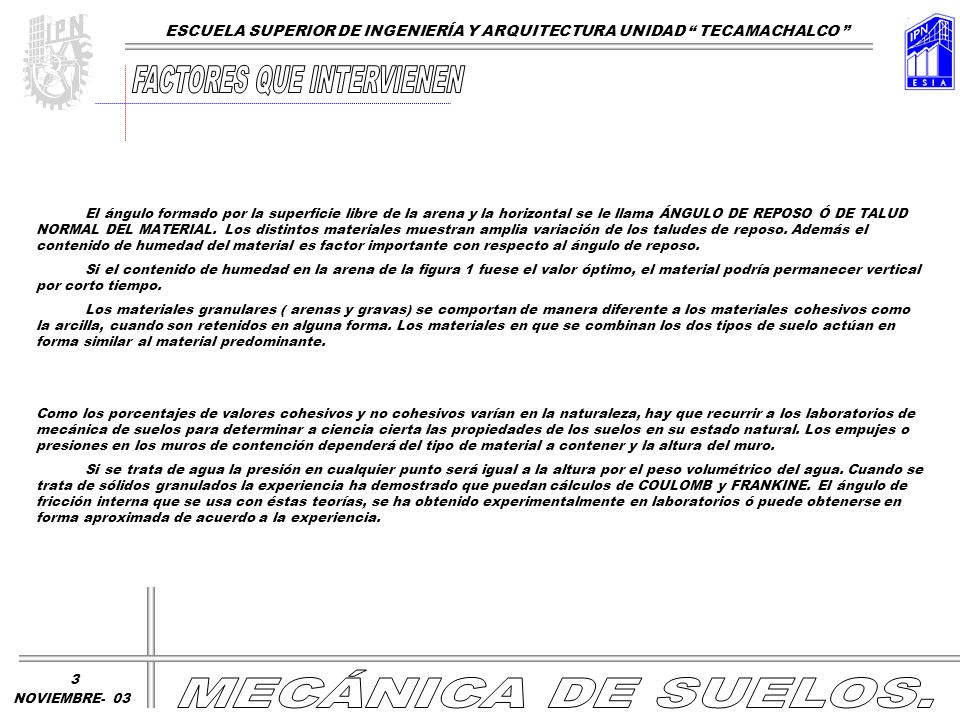 FACTORES QUE INTERVIENEN