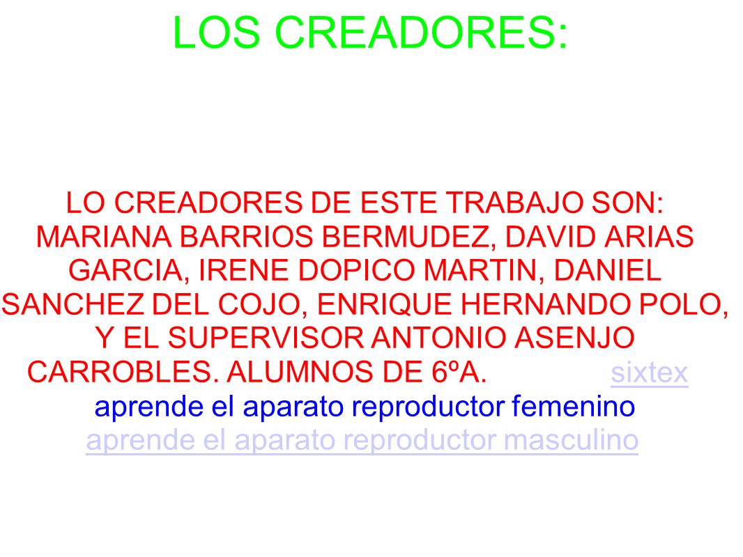 LOS CREADORES: