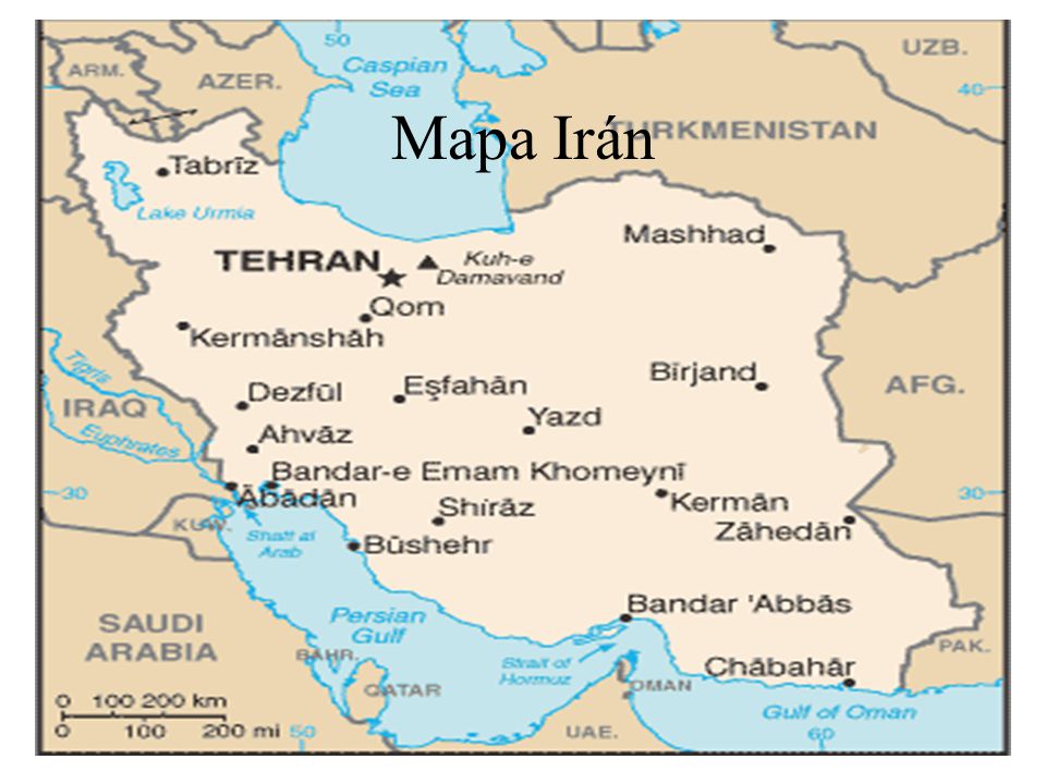 Mapa Irán