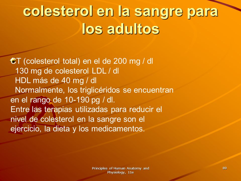 Niveles deseables de colesterol en la sangre para los adultos