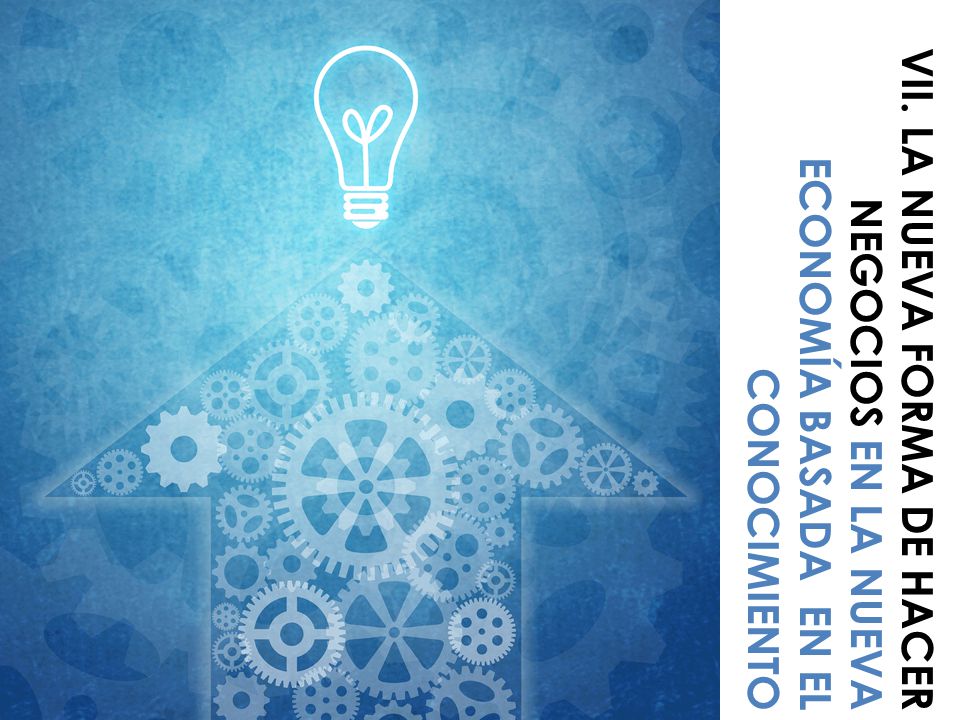VII. LA NUEVA FORMA DE HACER NEGOCIOS EN LA NUEVA ECONOMÍA BASADA EN EL CONOCIMIENTO