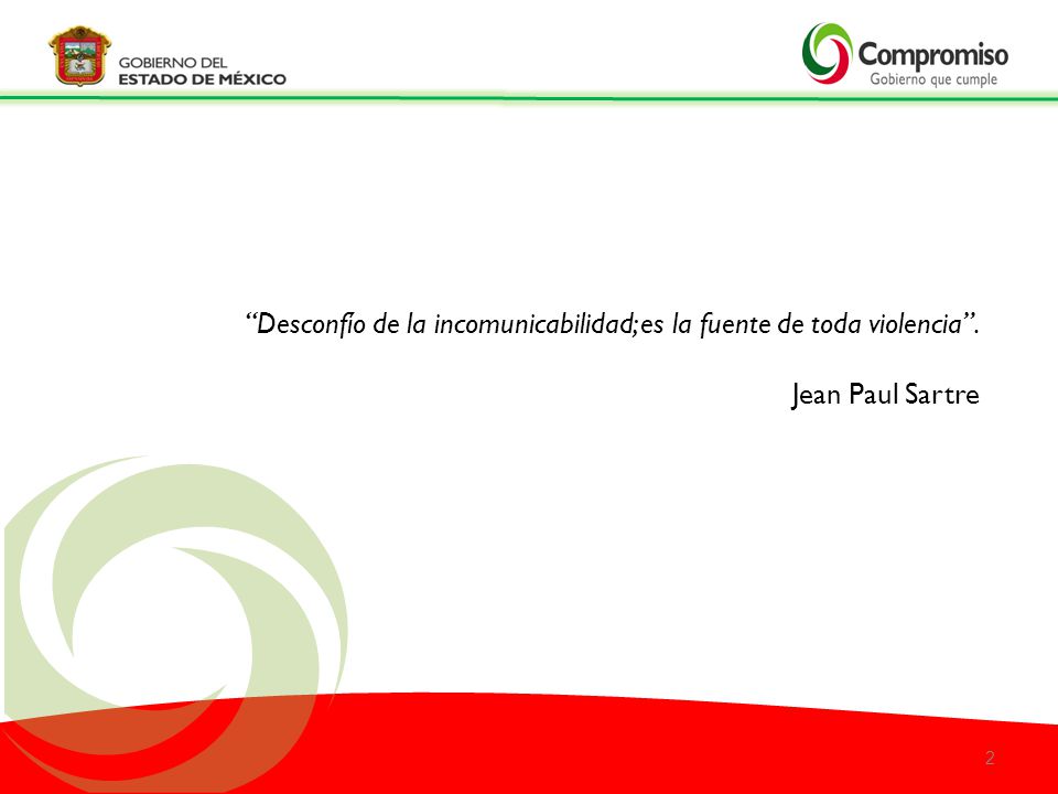 Desconfío de la incomunicabilidad; es la fuente de toda violencia .