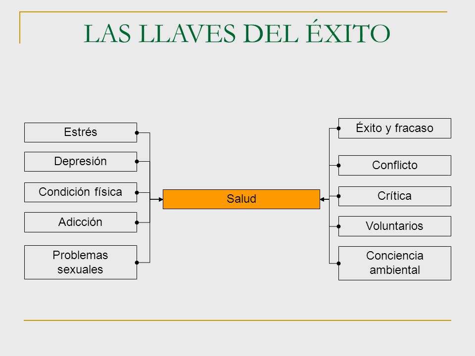 LAS LLAVES DEL ÉXITO Éxito y fracaso Estrés Depresión Conflicto