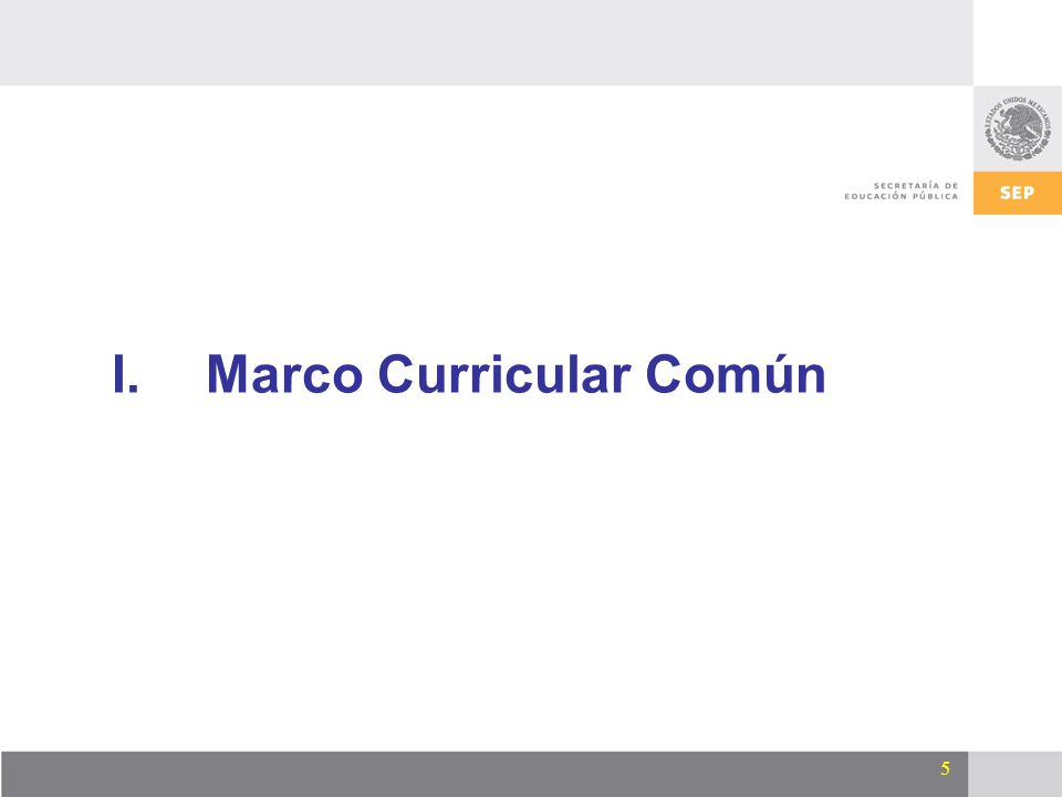 Marco Curricular Común
