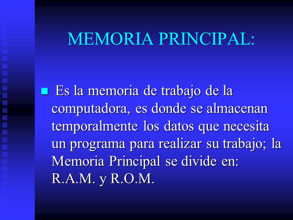 MEMORIA PRINCIPAL: