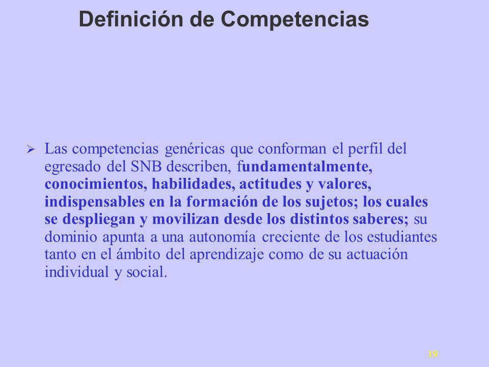 Definición de Competencias