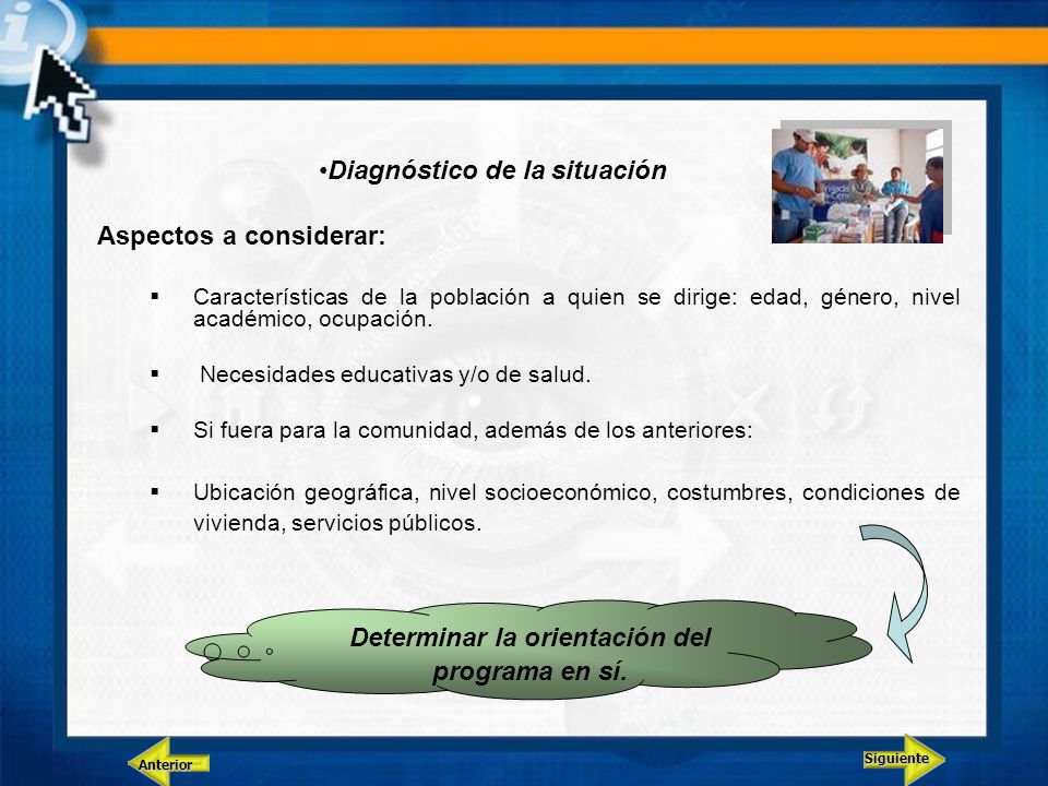 Diagnóstico de la situación