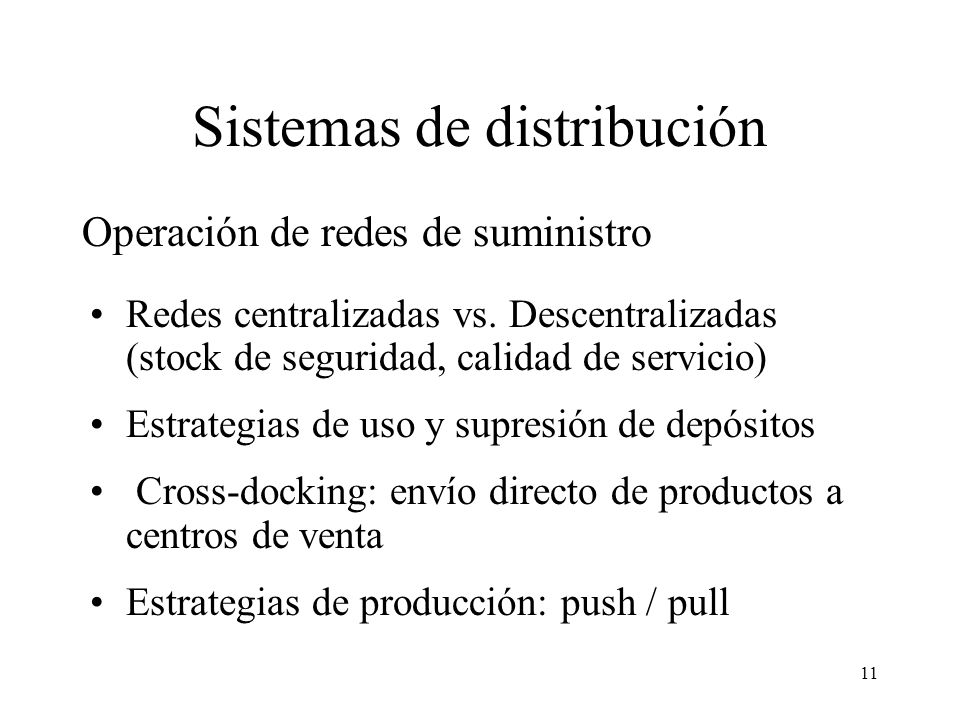 Sistemas de distribución