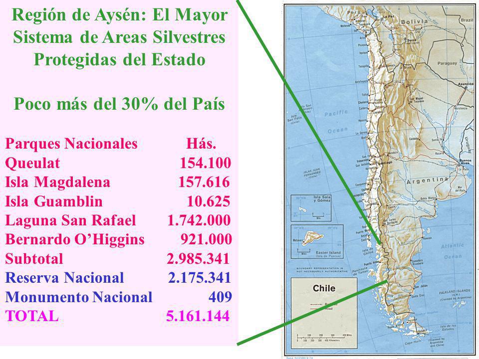 Región de Aysén: El Mayor Sistema de Areas Silvestres Protegidas del Estado