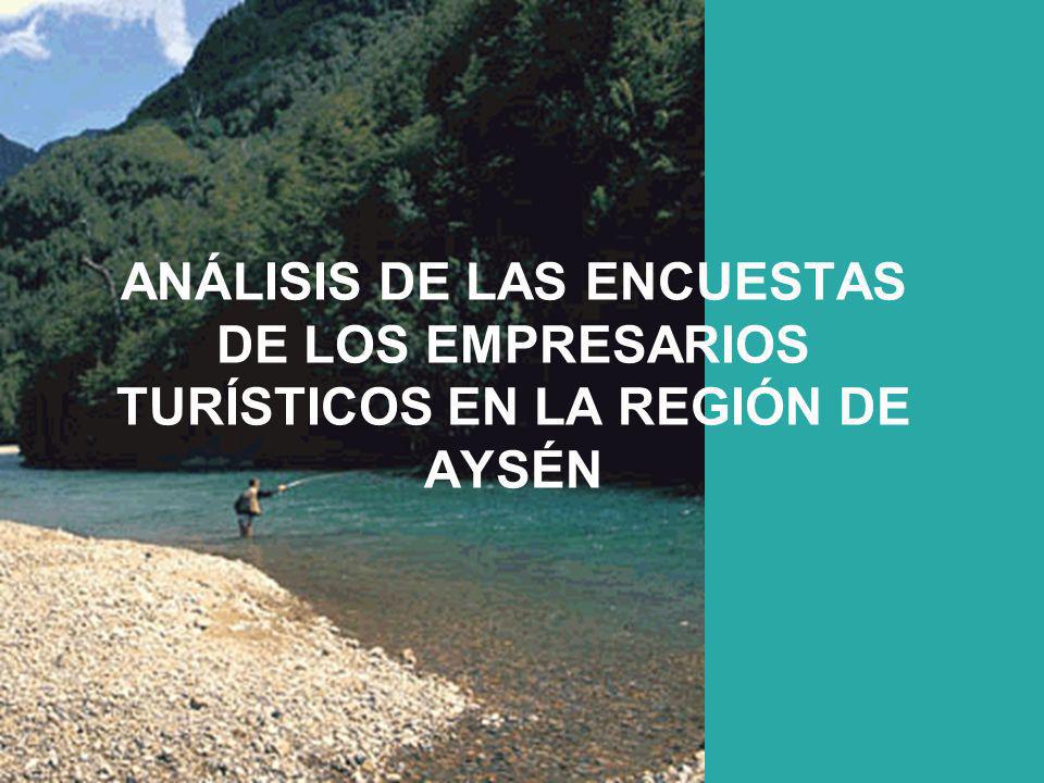 ANÁLISIS DE LAS ENCUESTAS DE LOS EMPRESARIOS TURÍSTICOS EN LA REGIÓN DE AYSÉN