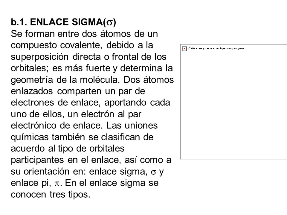 b.1. ENLACE SIGMA(s)