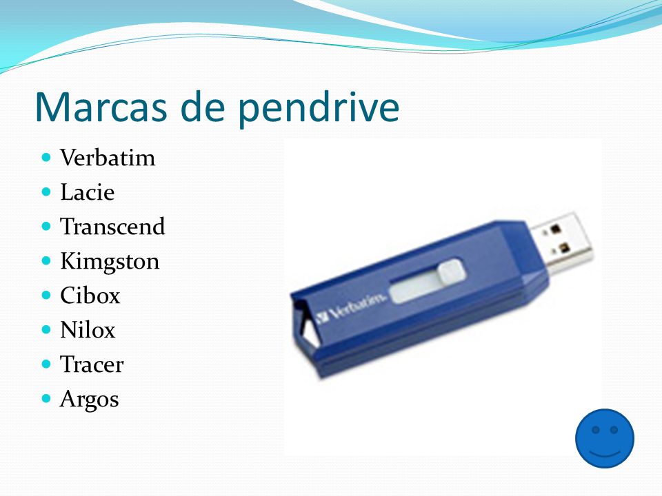 Marcas de pendrive Verbatim Lacie Transcend Kimgston Cibox Nilox