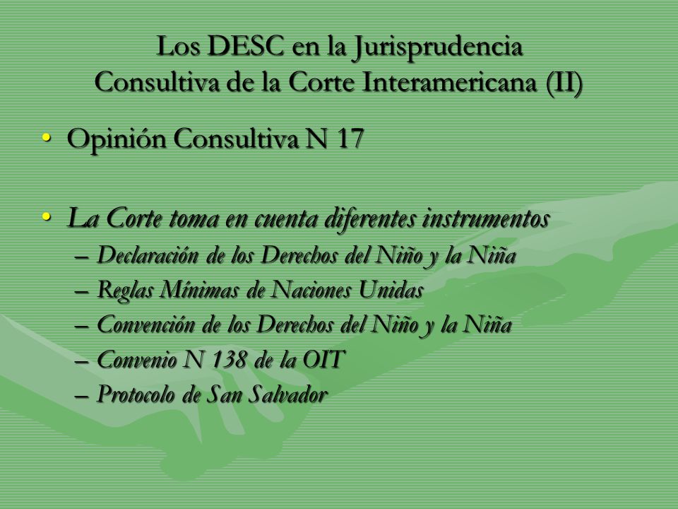 La Corte toma en cuenta diferentes instrumentos