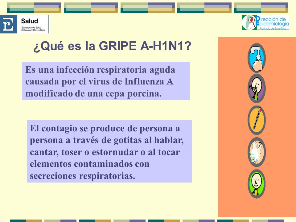 ¿Qué es la GRIPE A-H1N1 Es una infección respiratoria aguda causada por el virus de Influenza A modificado de una cepa porcina.