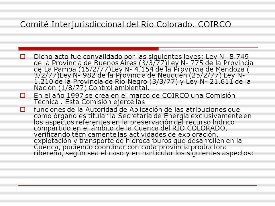 Comité Interjurisdiccional del Río Colorado. COIRCO