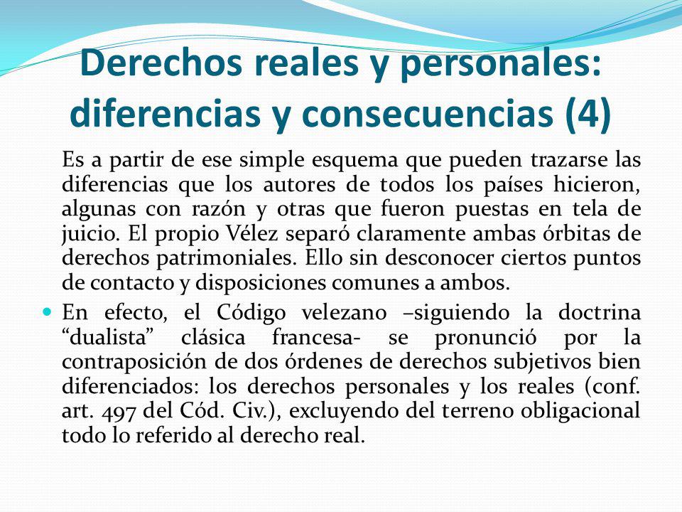 Derechos reales y personales: diferencias y consecuencias (4)