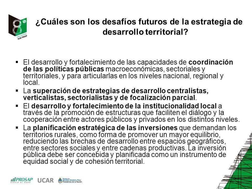 ¿Cuáles son los desafíos futuros de la estrategia de desarrollo territorial