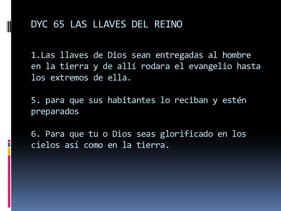 DYC 65 LAS LLAVES DEL REINO 1