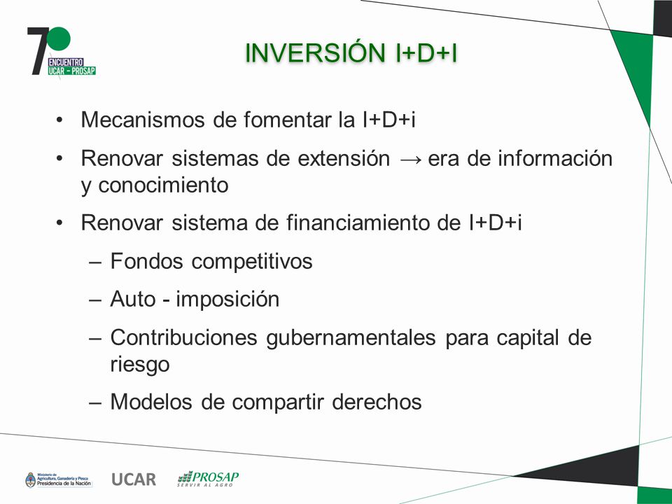 INVERSIÓN I+D+I Mecanismos de fomentar la I+D+i