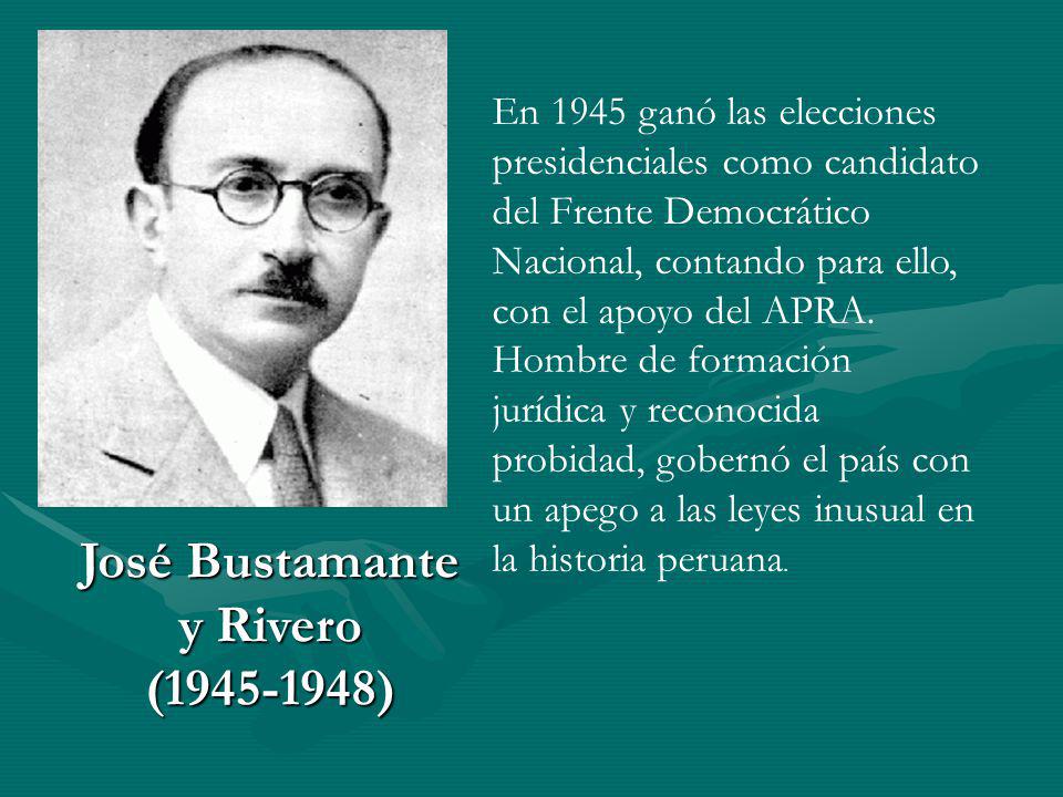 José Bustamante y Rivero ( )