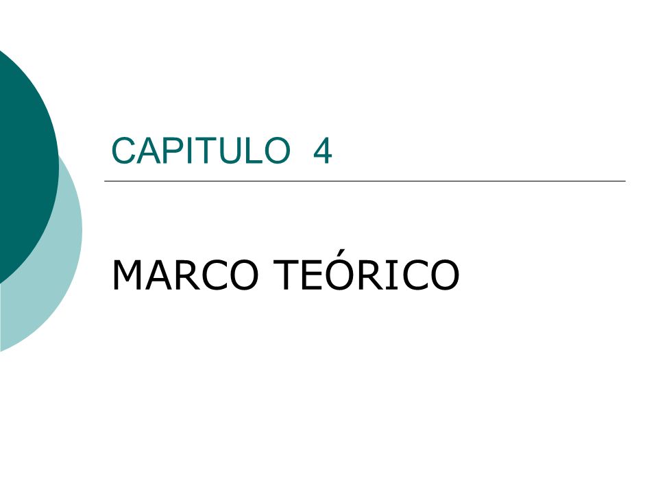 CAPITULO 4 MARCO TEÓRICO