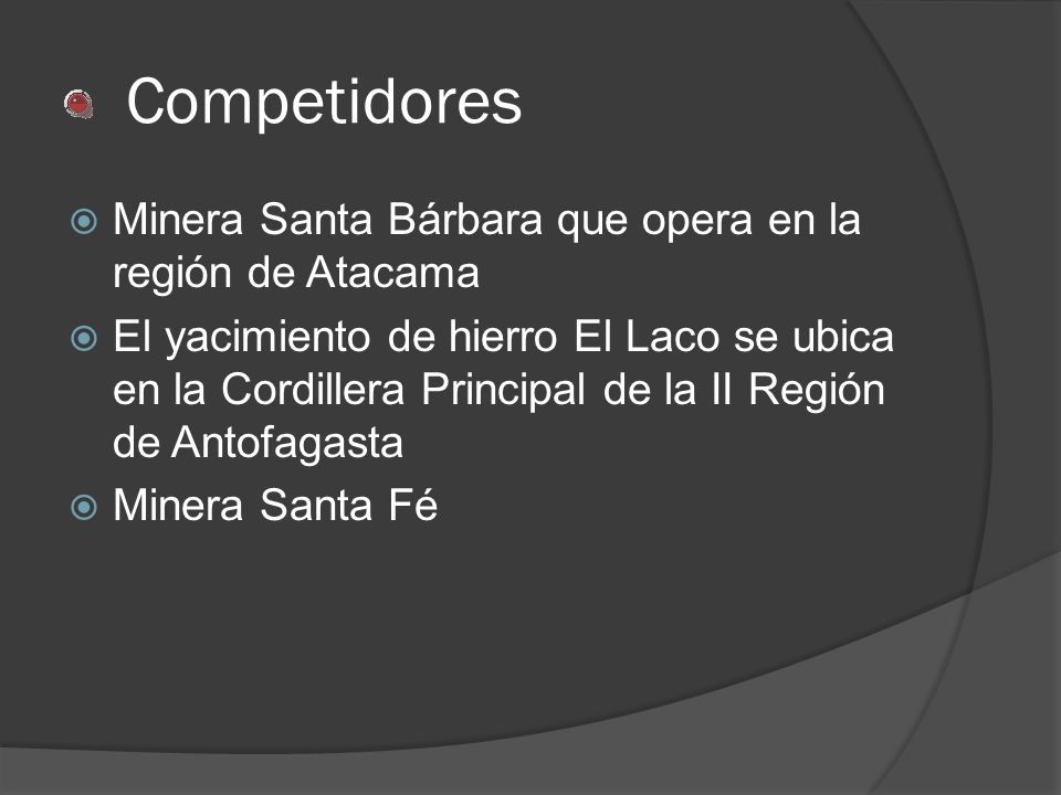 Competidores Minera Santa Bárbara que opera en la región de Atacama